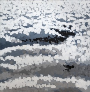 Gerhard RICHTER, <em>Wolken</em>, 1968, Huile sur toile, 200 x 200 cm201 x 201 cm (avec cadre)profondeur avec cadre: 3 cm, David Huguenin/Carré d’Art - Musée d’Art Contemporain, ©  Gerhard Richter