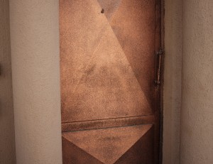 Copper door